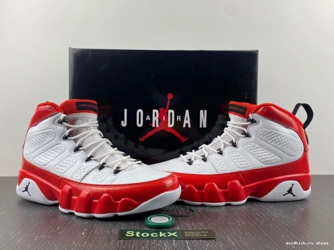 Cheap Gym Jordan 9 302370-160 Red Air Retro White 0712